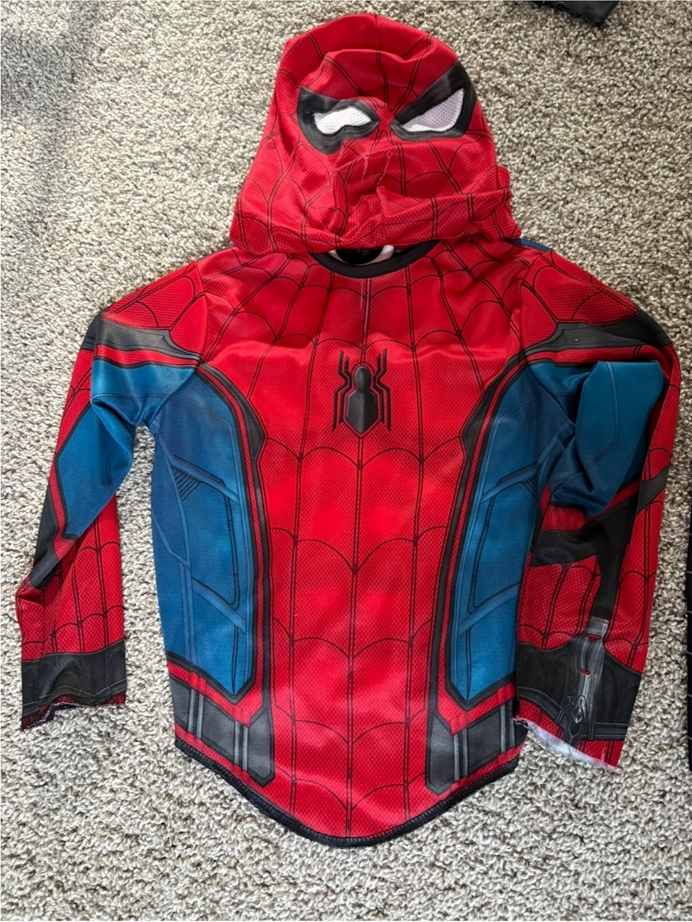 Red Spider Superhero Kids Costume Hood